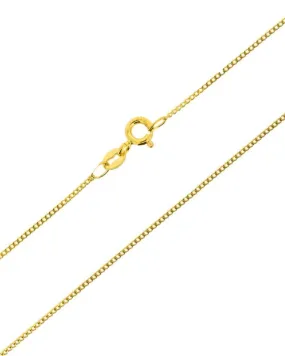 10K Yellow Gold 24" Light Weight Curb Chain