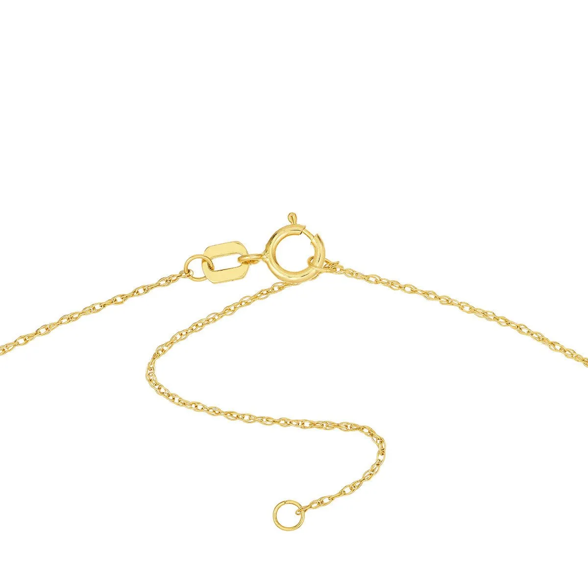 14K Yellow Gold So You Etched Pineapple Mini Disc Necklace