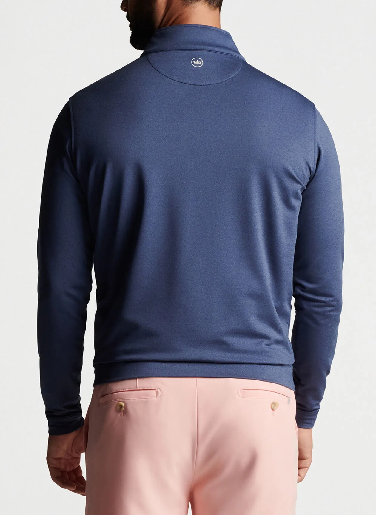 2023 Peter Millar Perth Navy Melange Pullover