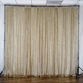 20ft x 10ft Grand Duchess Sequin Backdrop - Champagne