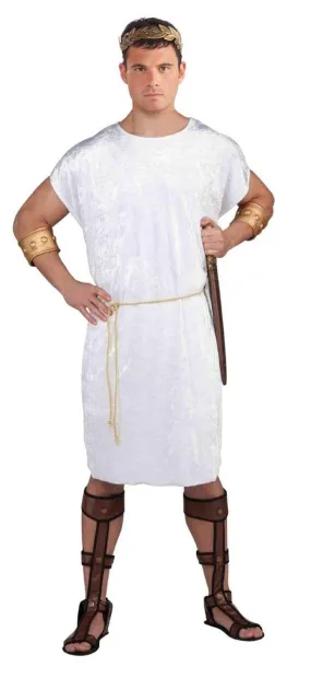 Adult Male White Greek God Costume Tunic