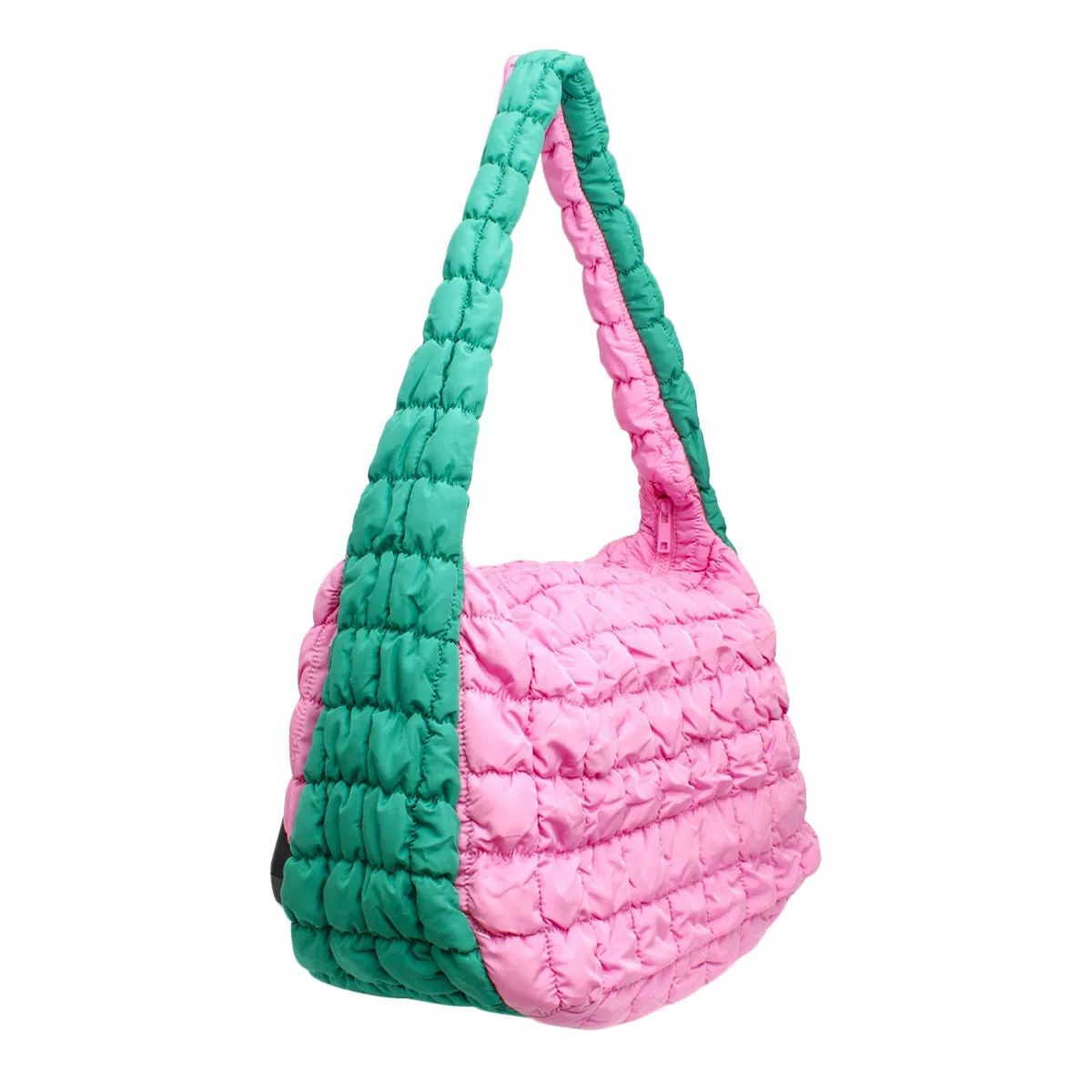 AKA Alpha Kappa Alpha Inspired Bag - Sorority Large Pink Green Quilted Shoulder Bag