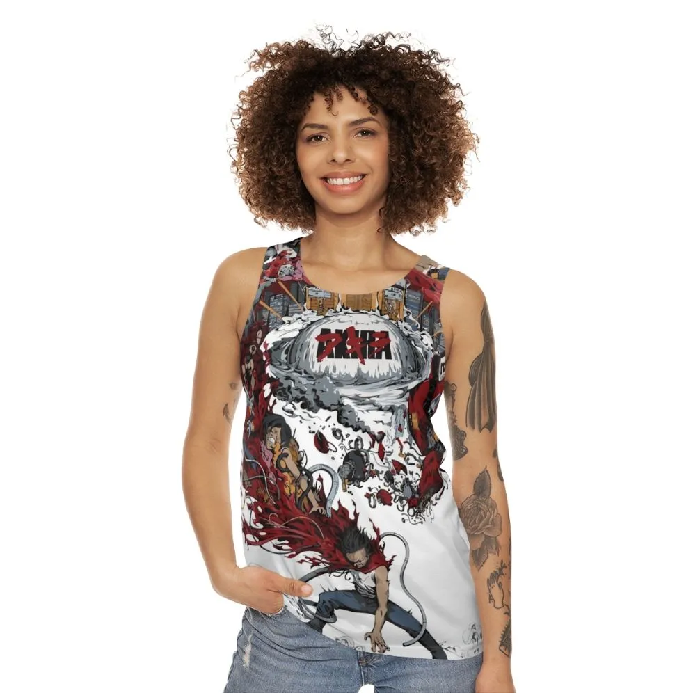 Akira Iii Unisex Anime Tank Top | Sci-Fi Vintage Apparel