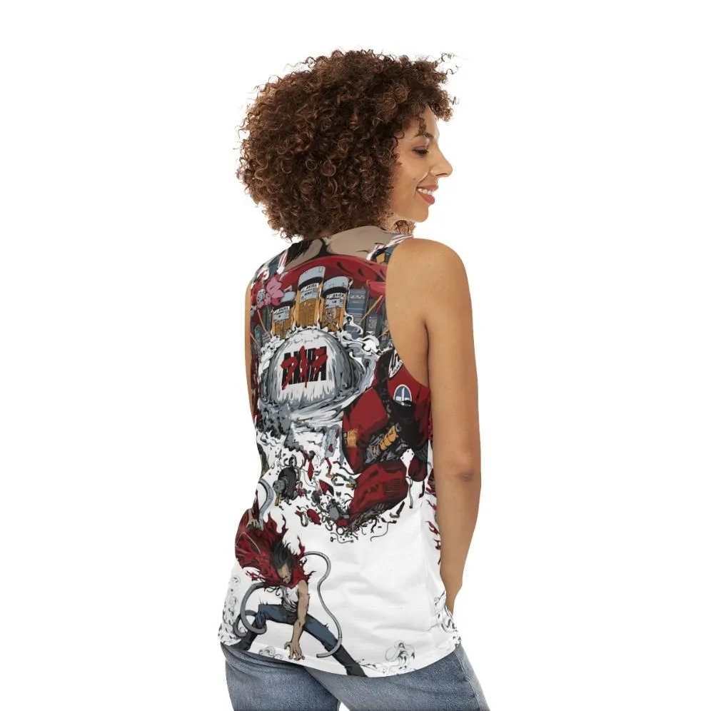 Akira Iii Unisex Anime Tank Top | Sci-Fi Vintage Apparel