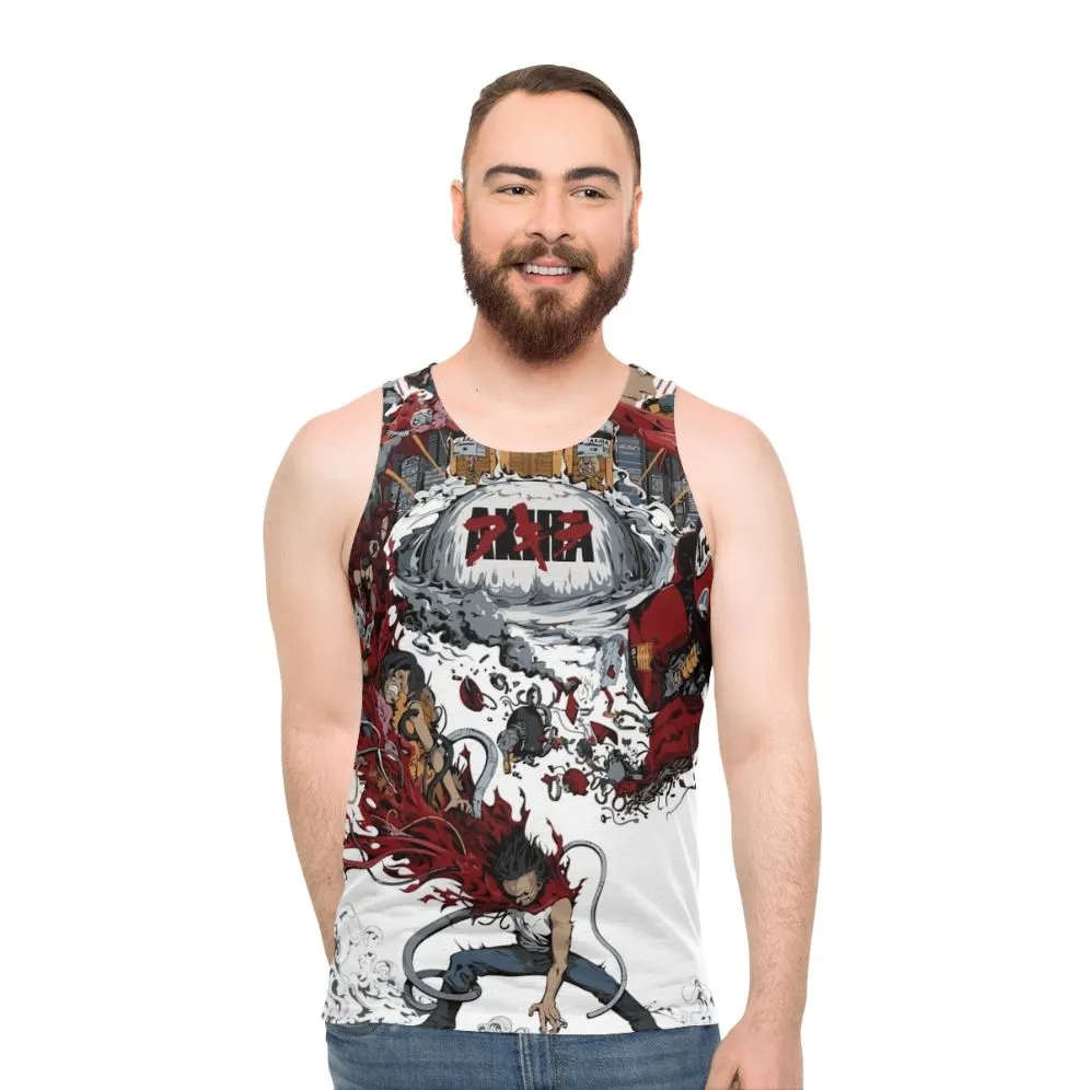 Akira Iii Unisex Anime Tank Top | Sci-Fi Vintage Apparel