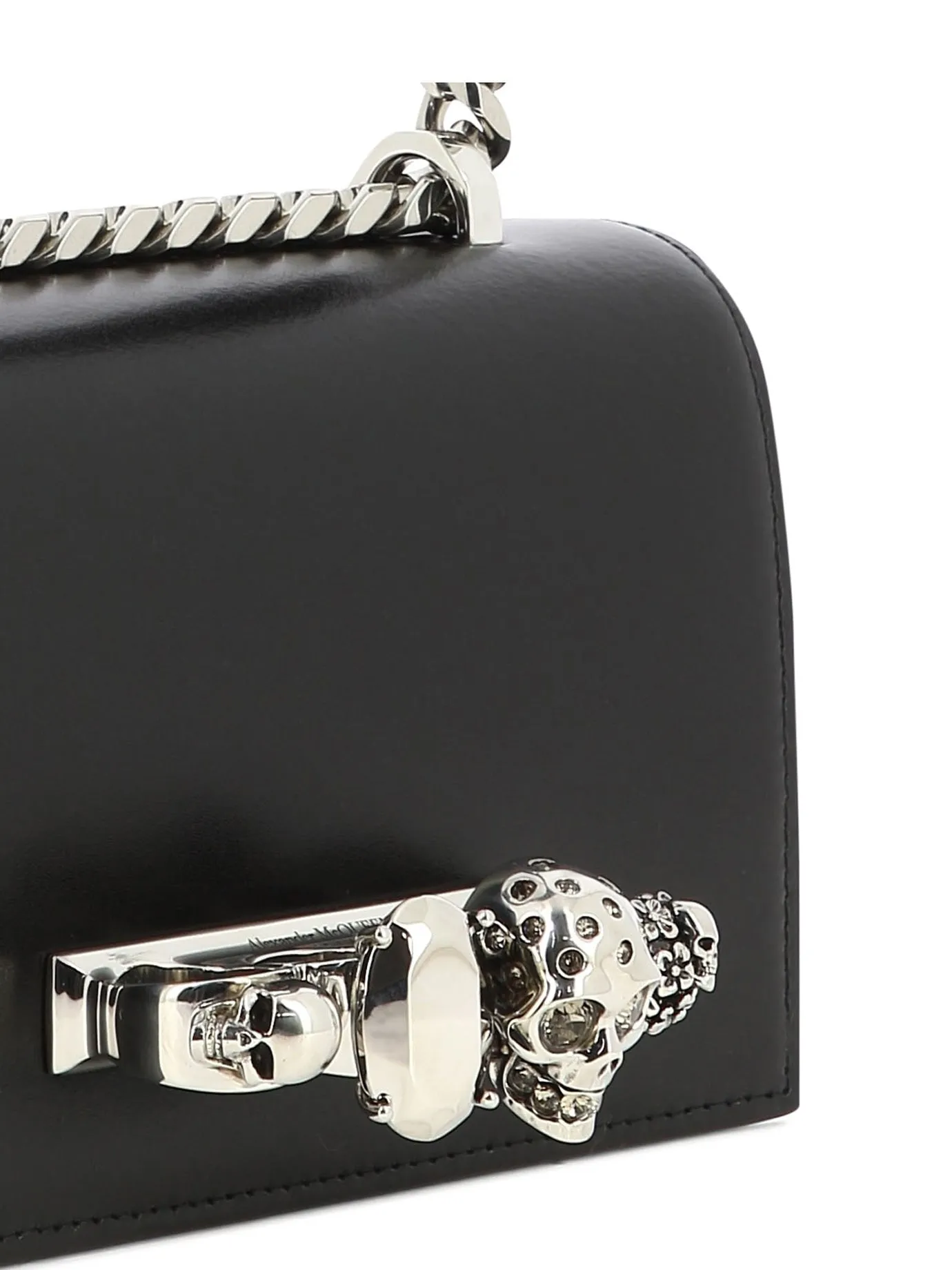 ALEXANDER MCQUEEN The Biker Mini Jewelled Crossbody Handbag