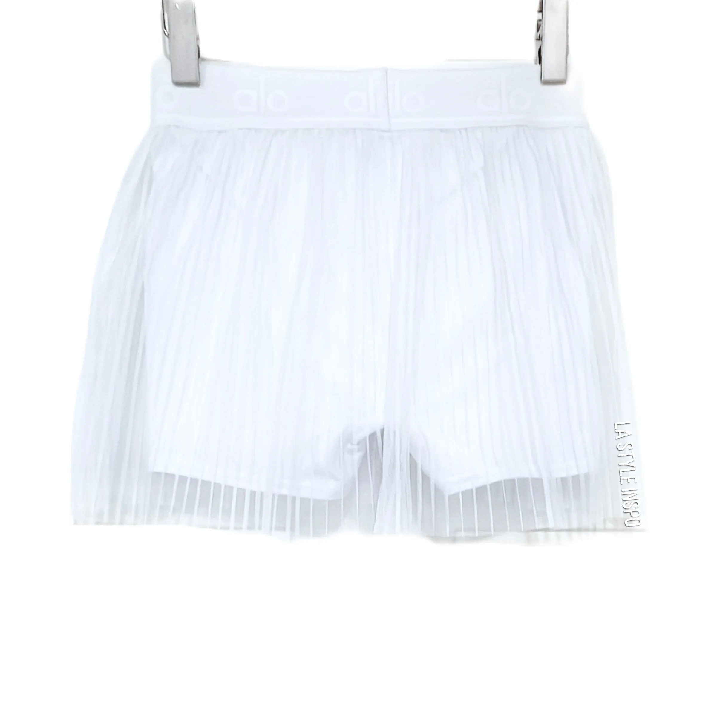 Alo Yoga Rare Mesh Skirt with Shorts White Size Medium