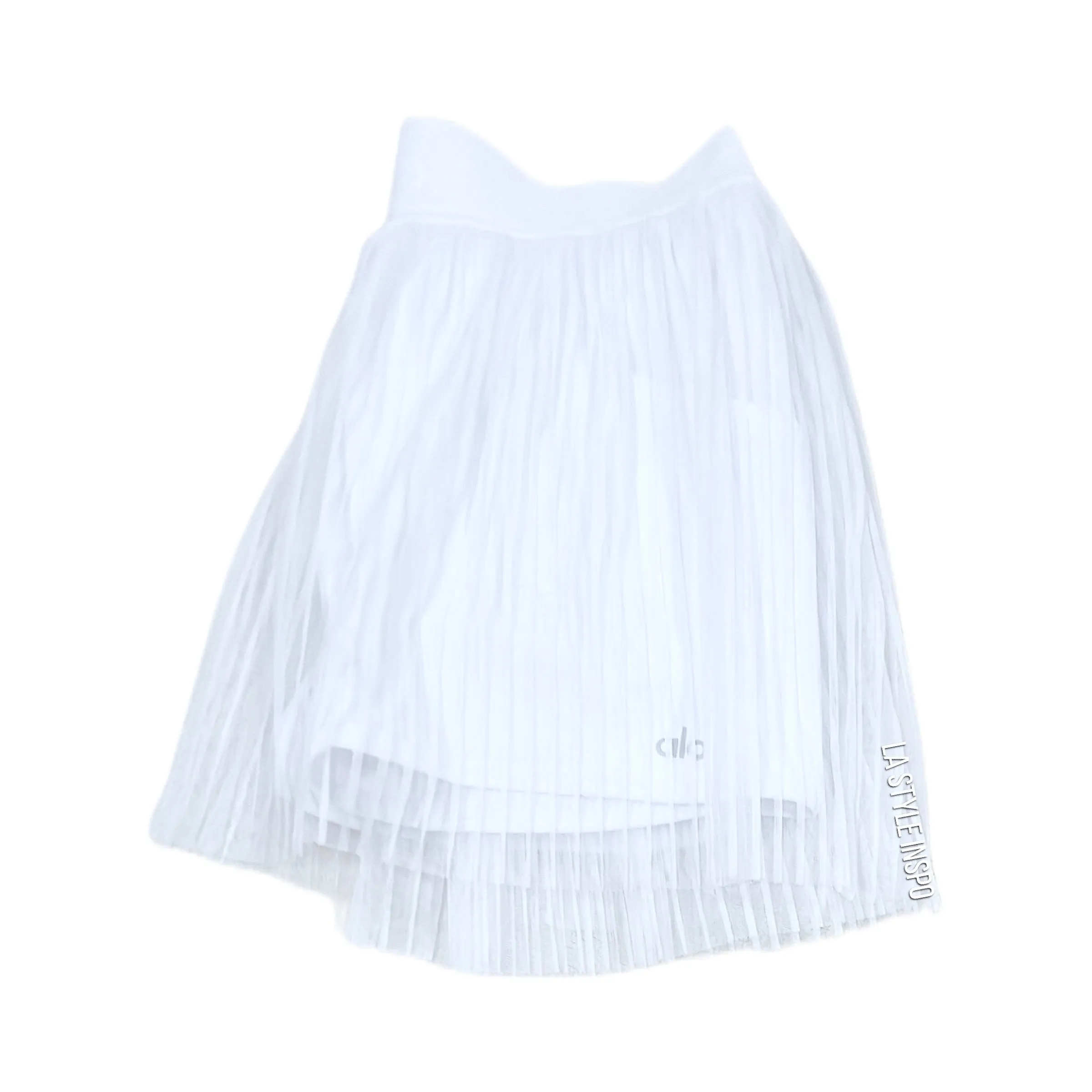 Alo Yoga Rare Mesh Skirt with Shorts White Size Medium