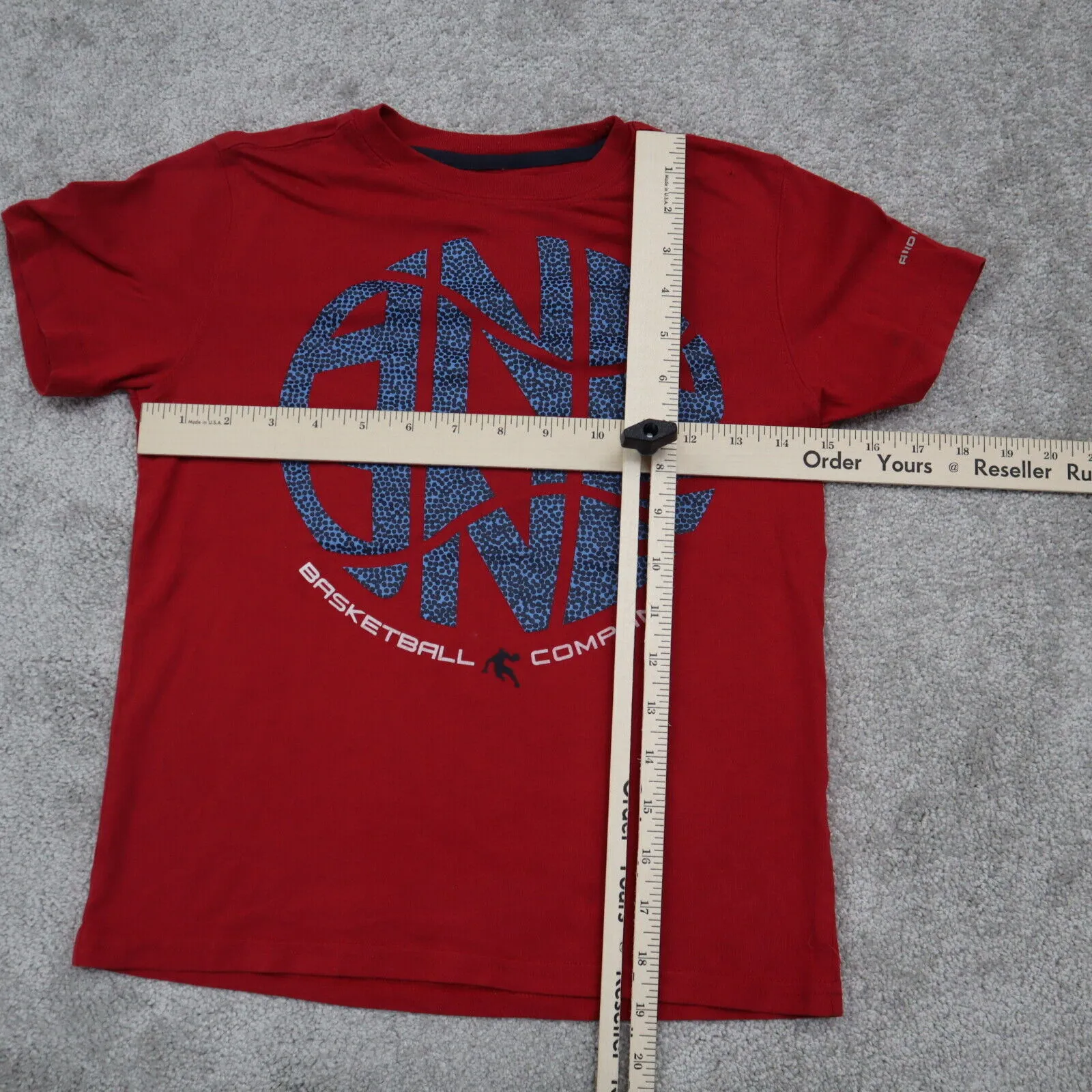 And1 Basketball Company T-Shirt Adult Size ? Red Cotton Short Sleeve Solid Tee