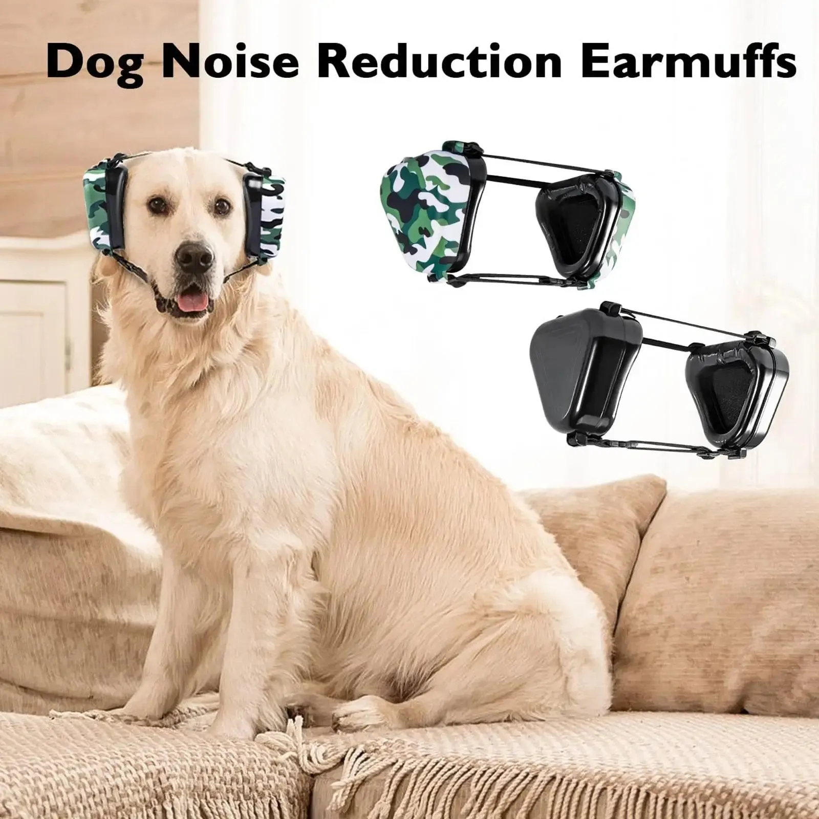 Anti-Noise Dog Earmuffs | Noise Reduction Hearing Protection | Adjustable Elastic Ear Covers for Fireworks & Thunder | Pet Supplies