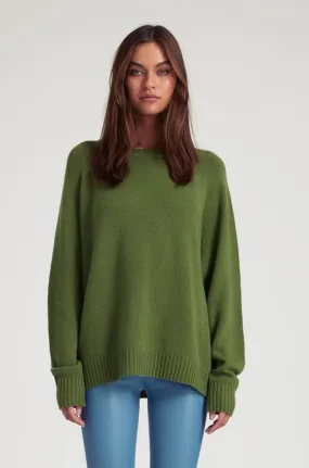 Artichoke Cashmere Loose Gauge Crewneck