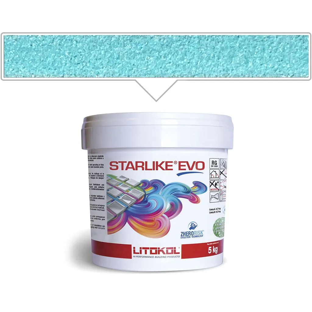 Azzurro Caraibi EVO 320, 5.5lb Pail - Tile Grout