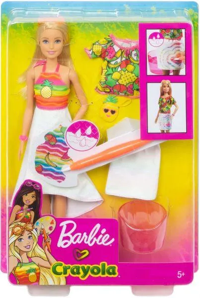 Barbie Crayola Rainbow Fruit Surprise Doll