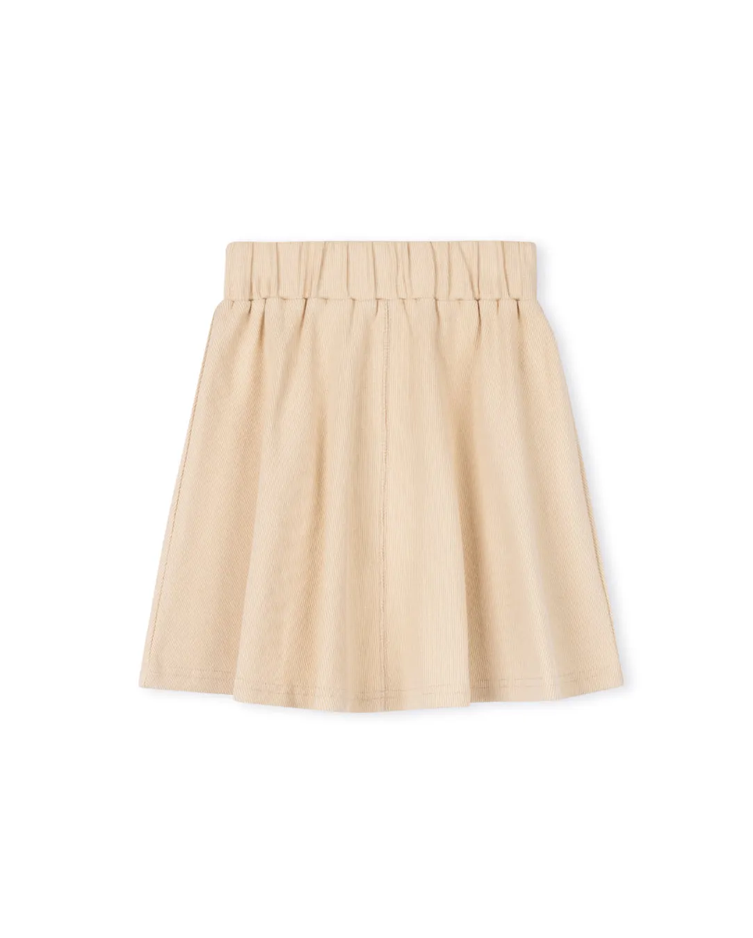 Basic Ribbed A-line Skirt