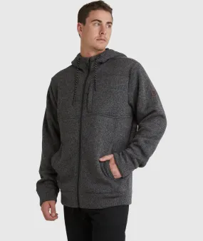 Billabong Boundary Sherpa Zip Jacket - Black Heather