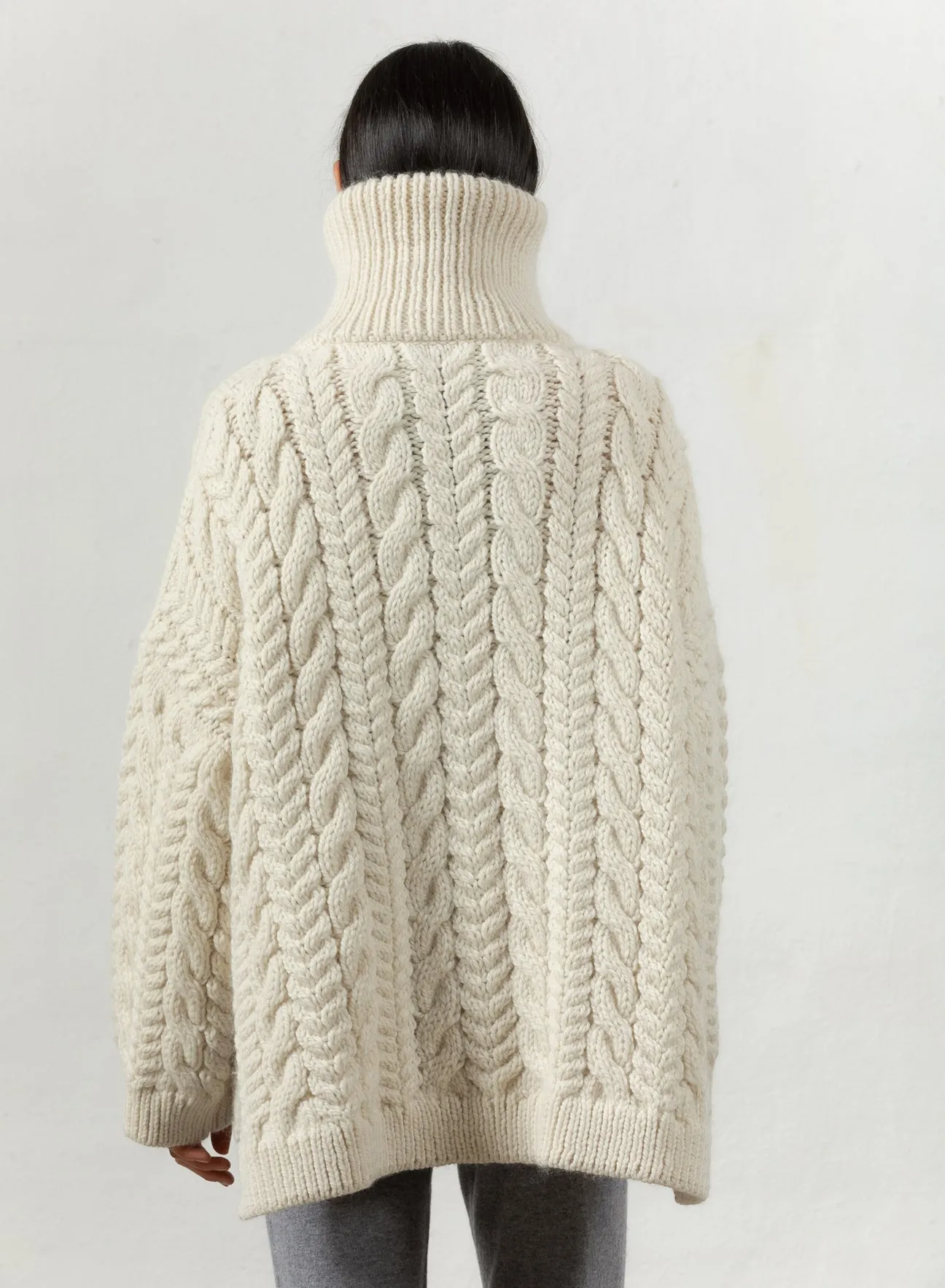 Cable Zip Up Jumper