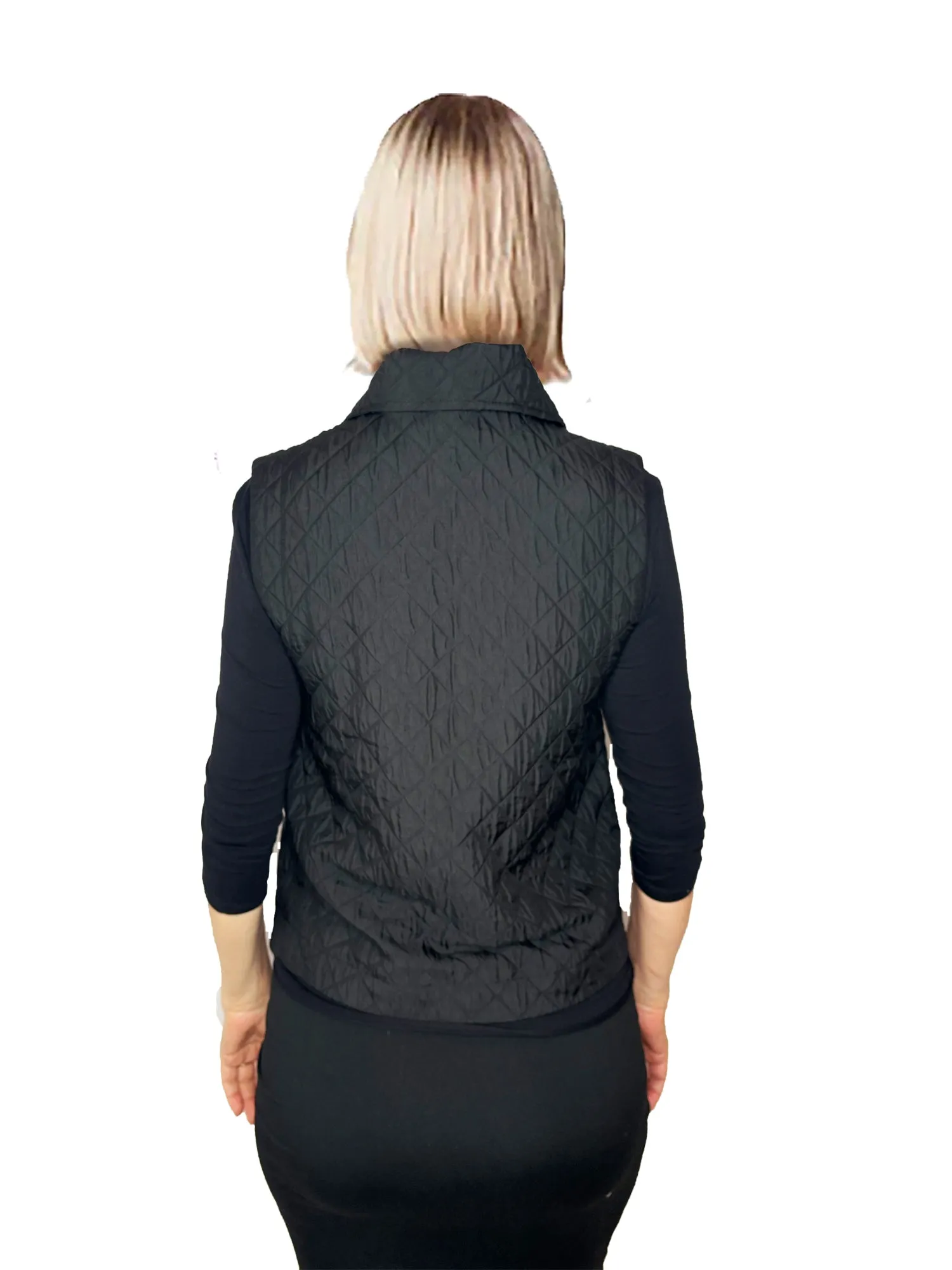 Carre Noir Quilted Vest Top