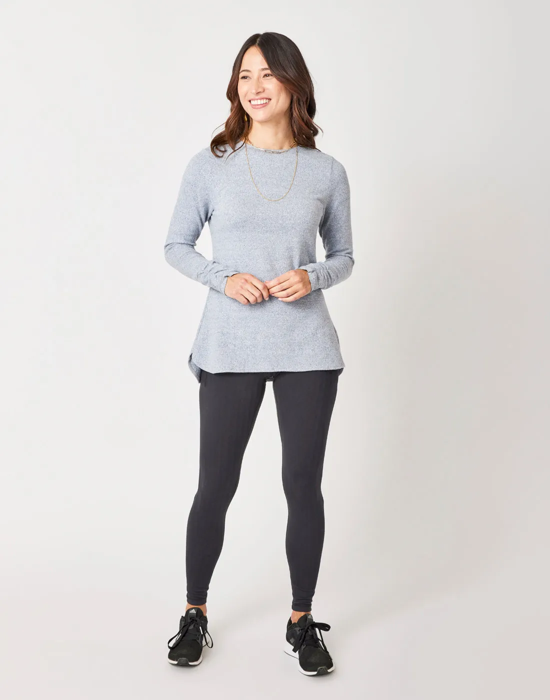 Chelsea Top: Navy Heather - FINAL SALE