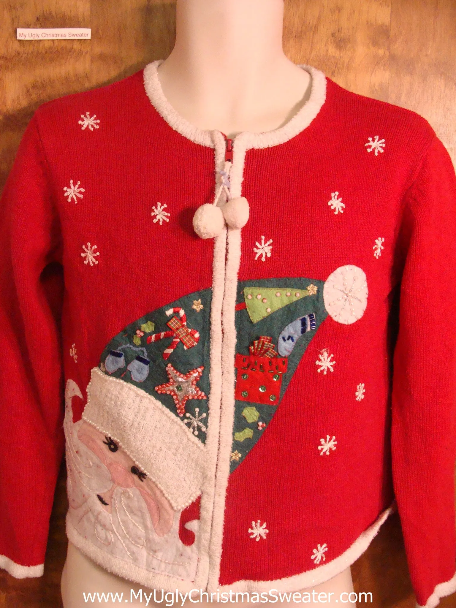 Child Jolly Santa Cheesy Christmas Sweater