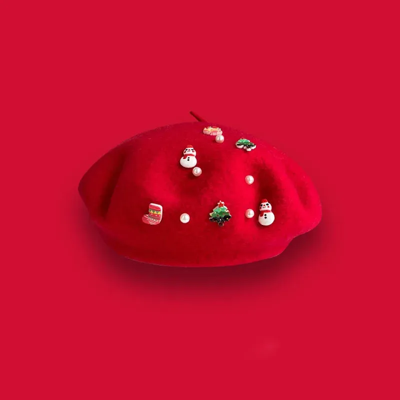 Christmas Beret Hats