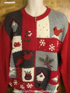 Christmas Birds Cheesy Christmas Sweater