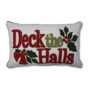 Christmas Deck The Halls Lumbar Pillow