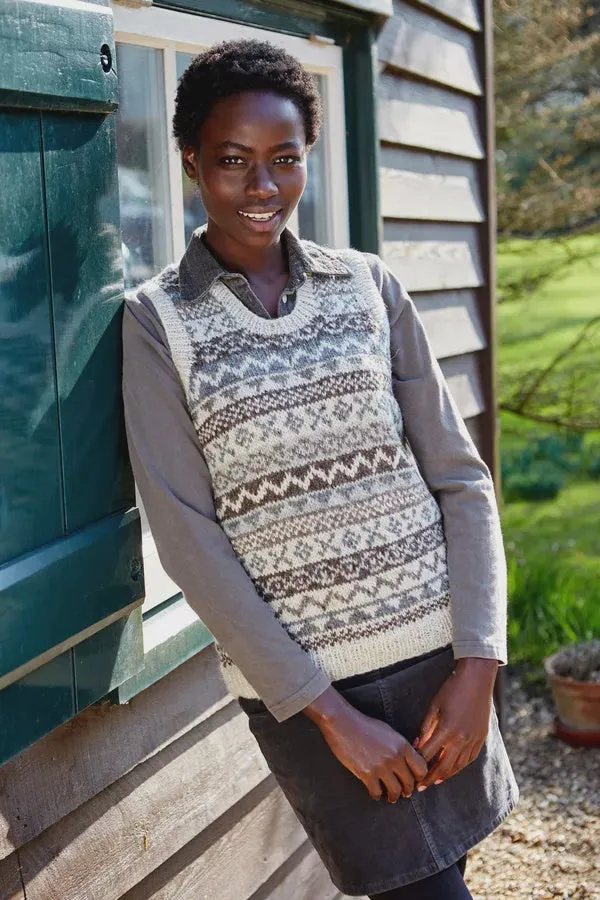 Classic Fairisle Tank Top - Natural