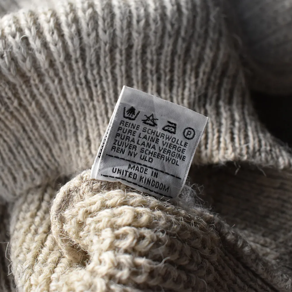 Cotswold Sheepskins and Woollens  レザーパッチ ハンティング セーター 英国製 231219