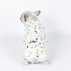 Creative Color Sprinkled Design Spring Small Dog Shirt