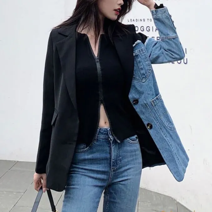 Duo Denim Blazer Jacket