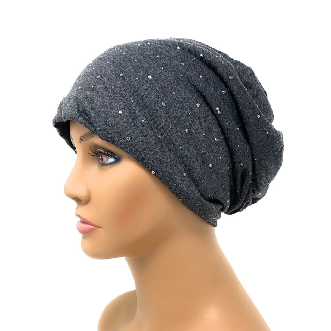 Empire Cove Stud Beanie with Fleece Winter Warm Womens Hats