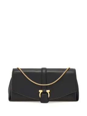 Ferragamo Chic Foldover Top Mini Crossbody Handbag