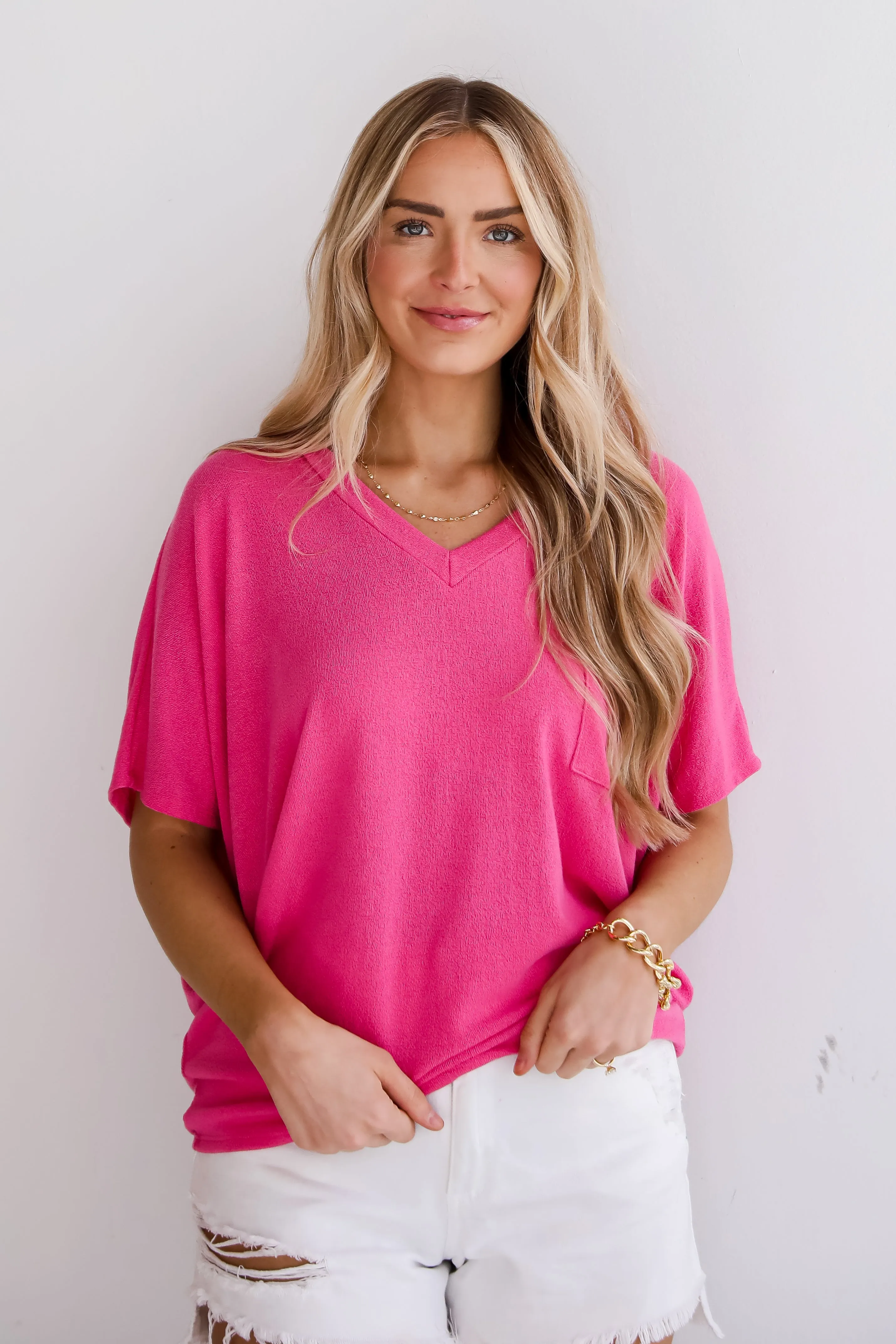 FINAL SALE - Ellie Lightweight Knit Top - DU DEAL