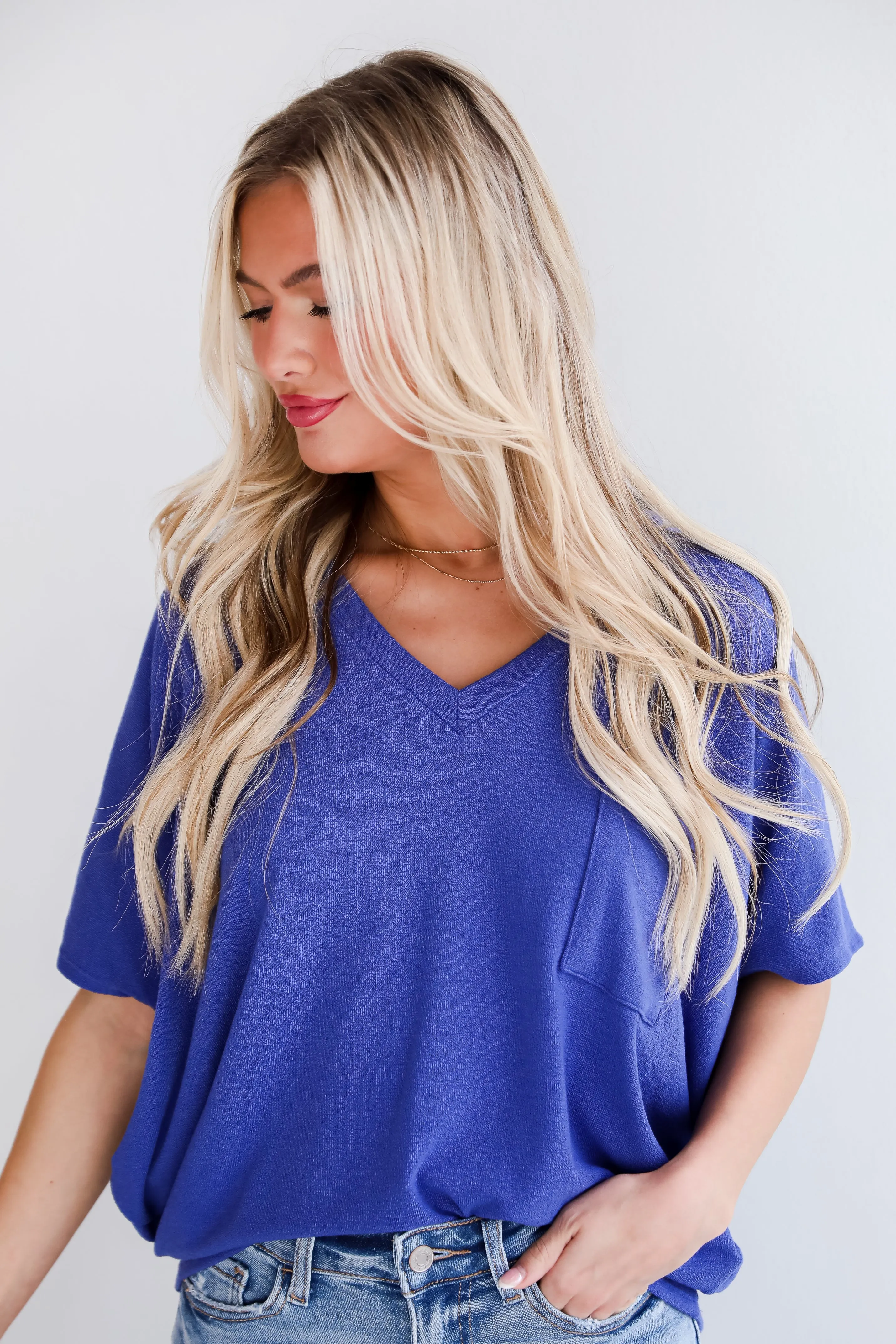 FINAL SALE - Ellie Lightweight Knit Top - DU DEAL