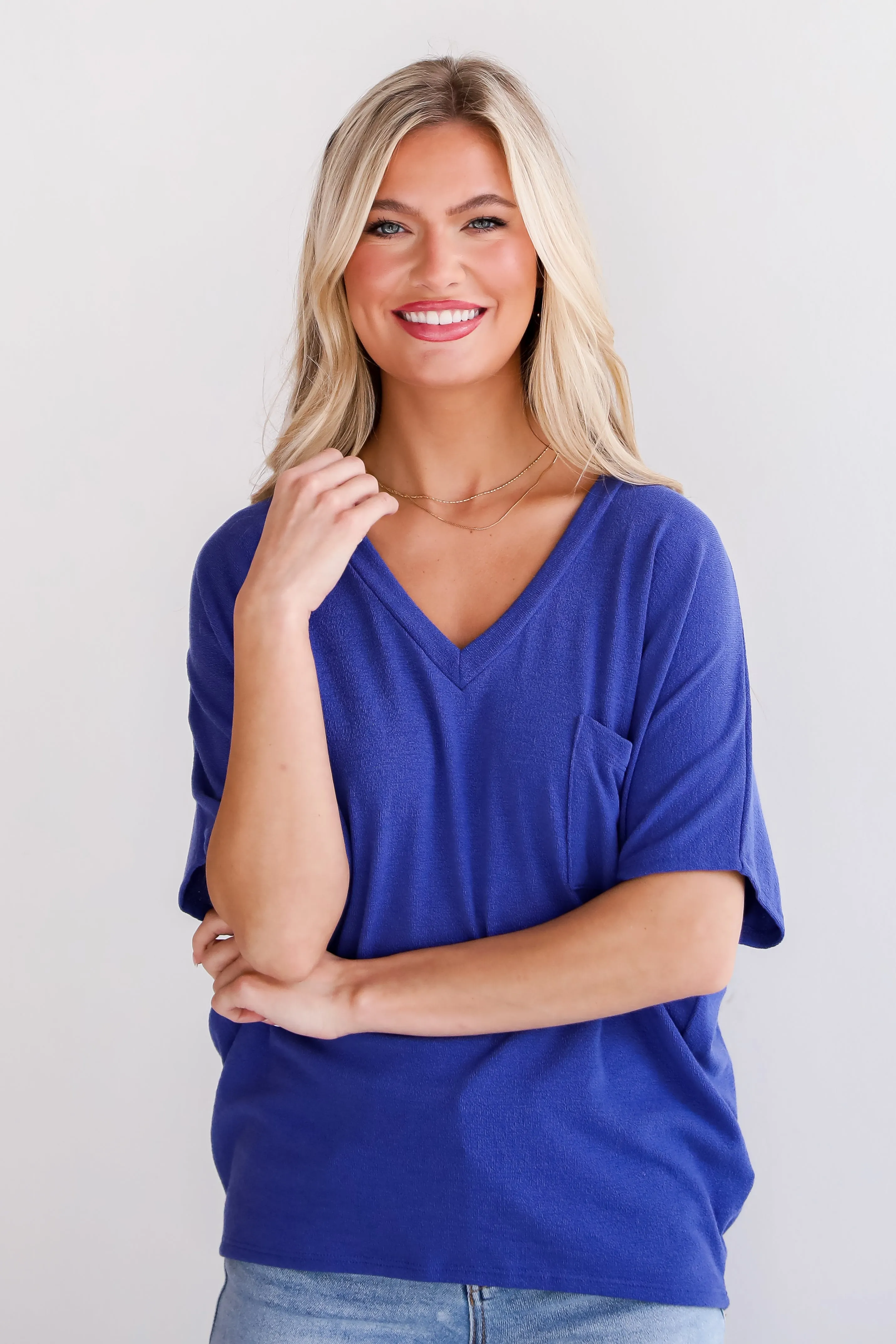 FINAL SALE - Ellie Lightweight Knit Top - DU DEAL