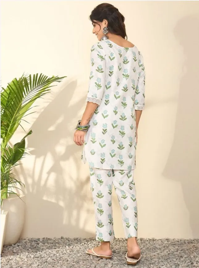 Floral Printed Tunic With Trouser