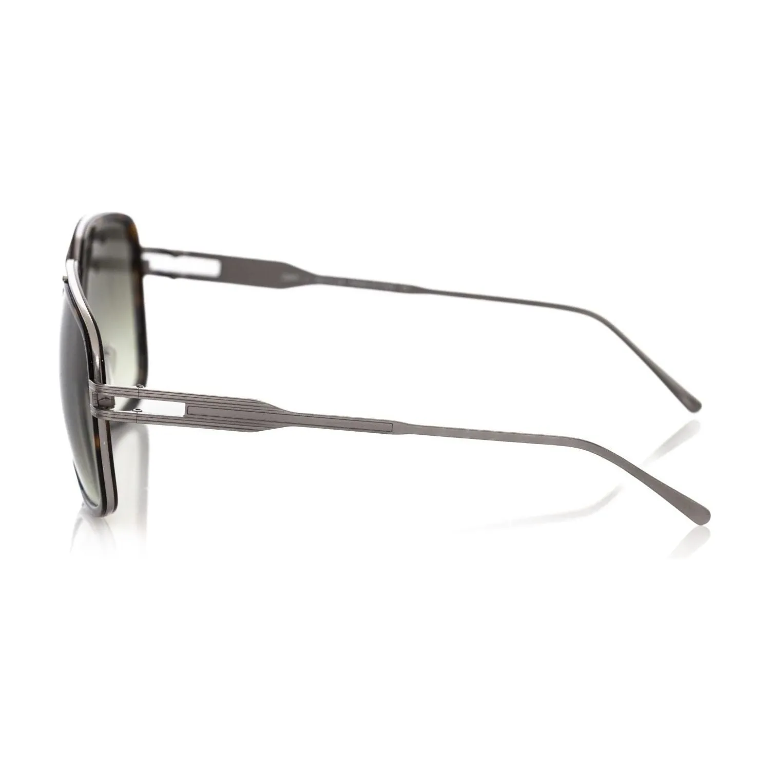 Frankie Morello Brown Metallic Fiber Men Sunglass