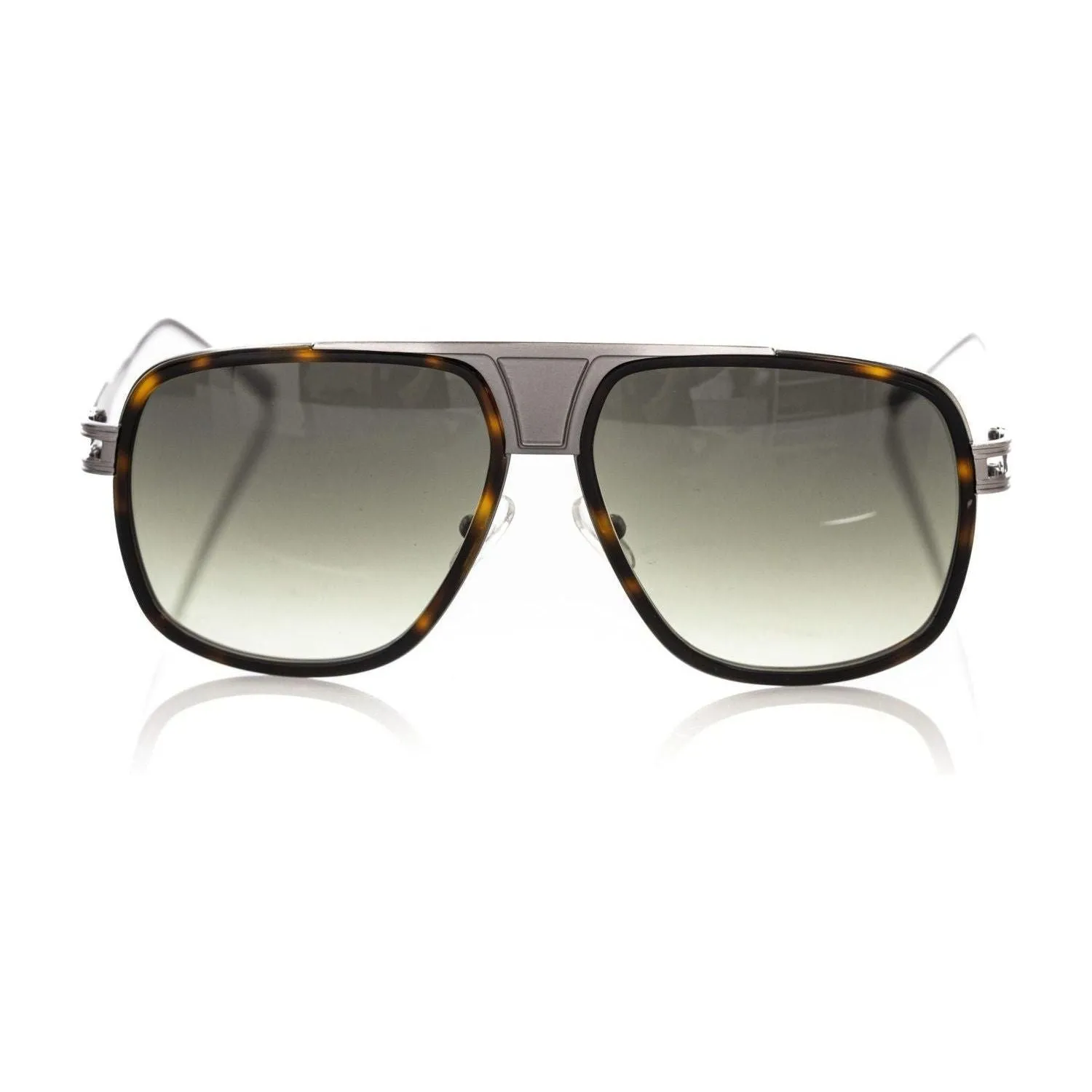 Frankie Morello Brown Metallic Fiber Men Sunglass