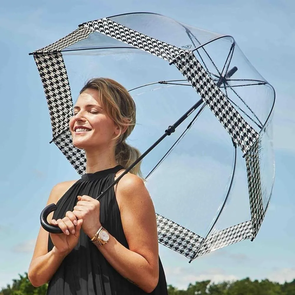 Fulton Birdcage 2 Houndstooth Border Umbrella