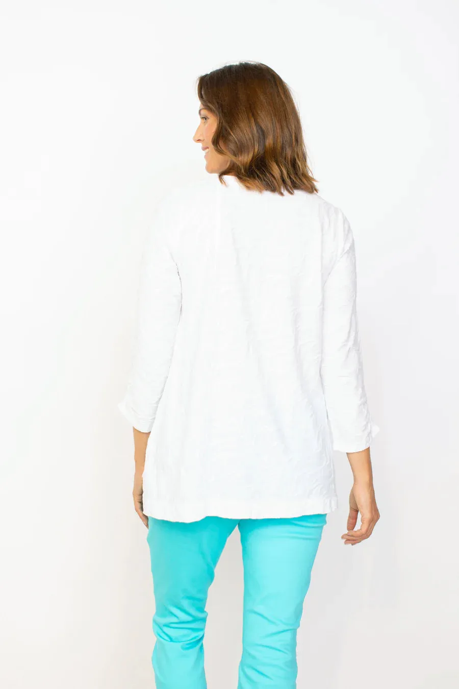 Habitat Sale, 16317 Stepped Hem Tunic, White 50% Off Regular Price