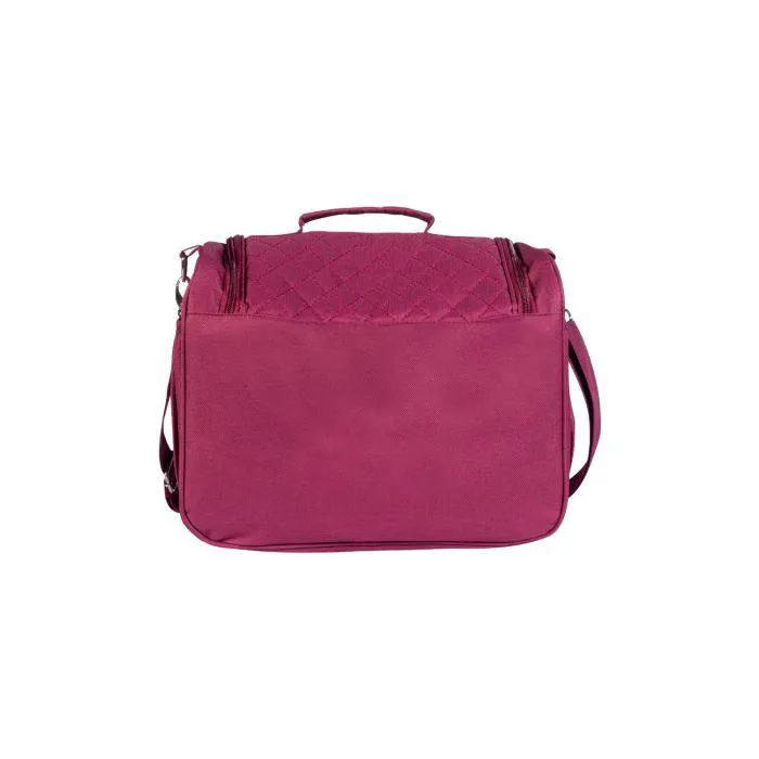 HKM Berry Quilted Zip Grooming Tote