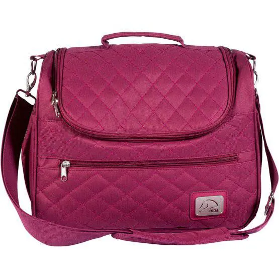 HKM Berry Quilted Zip Grooming Tote