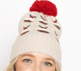 Holiday Cupcakes Beanie Hat with Pom WCB120188