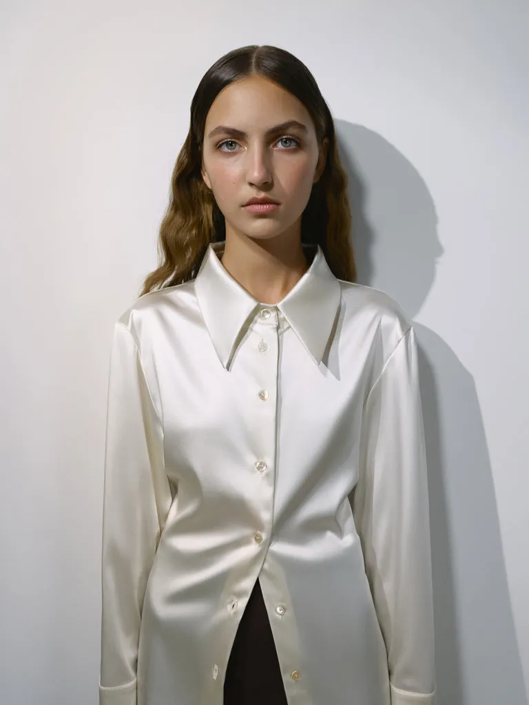 Ivory viscose shirt