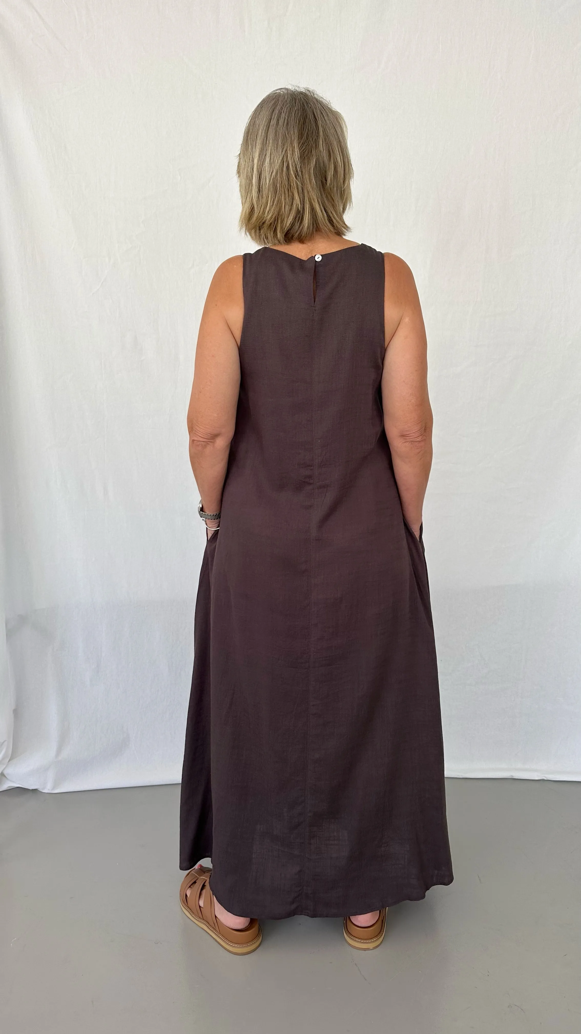 Josie Maxi Dress - Chocolate