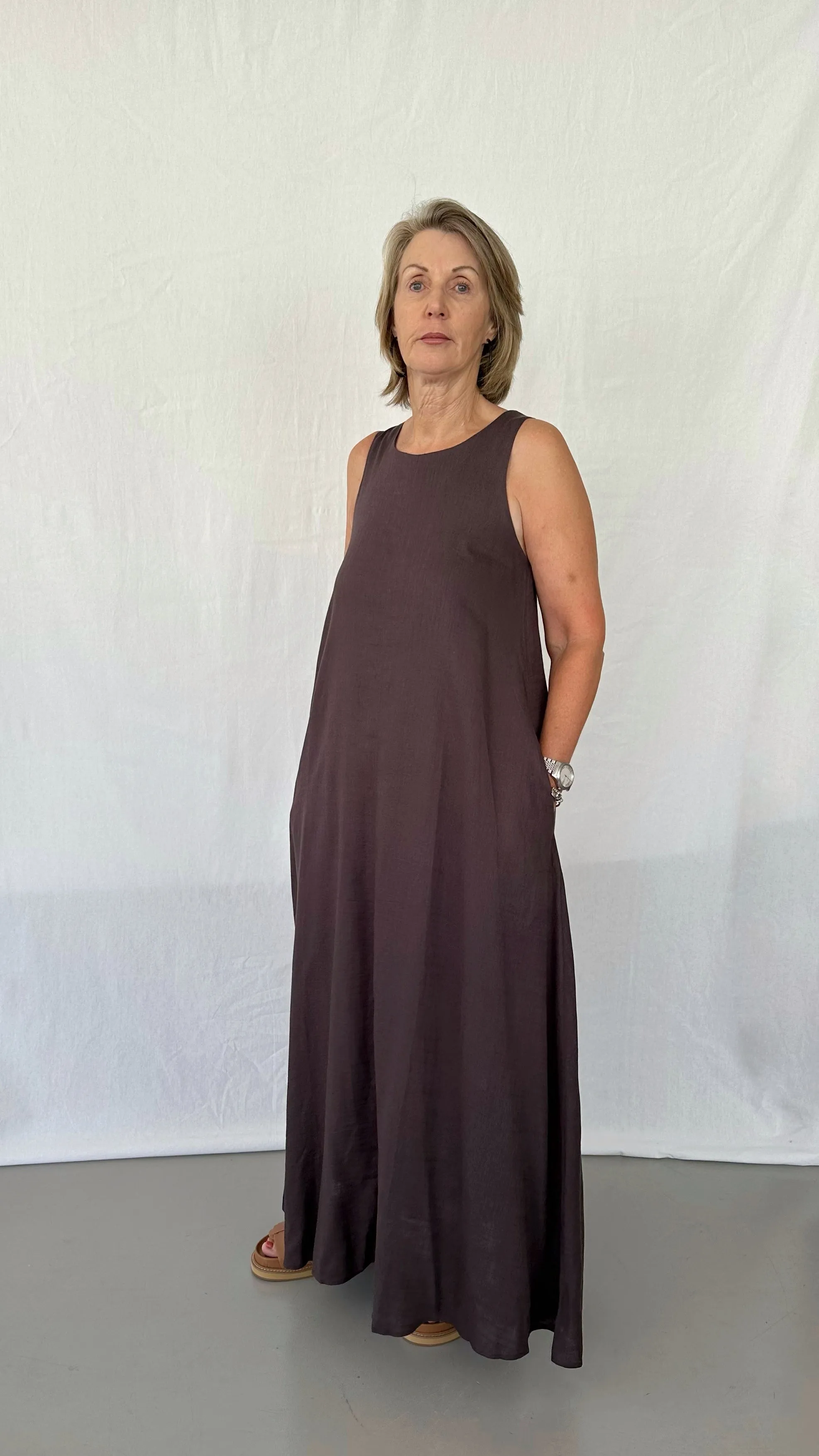 Josie Maxi Dress - Chocolate