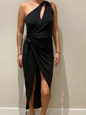 Keyhole Tie Side Dress