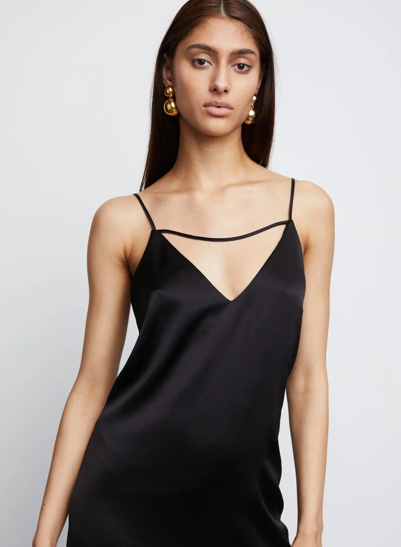 Leilani Slip Dress in Black