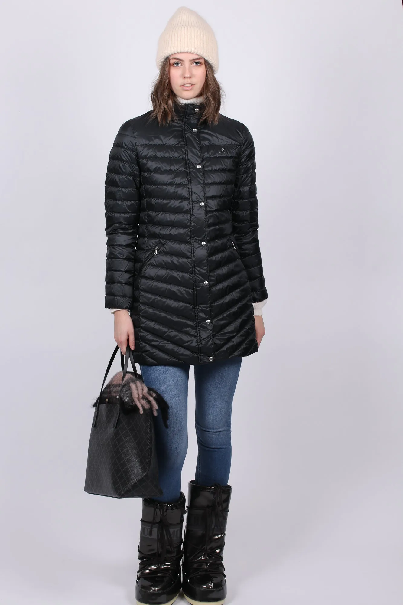 Light Down Coat - Black