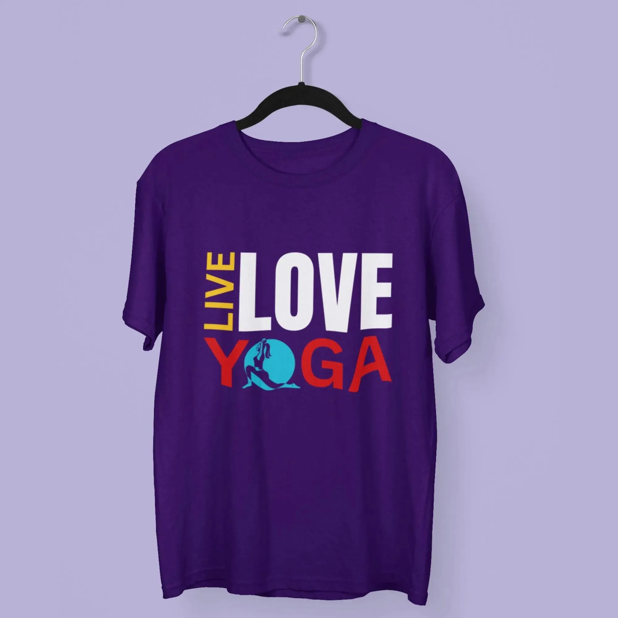 Live Love Yoga Round Neck Half Sleeve Classic T-Shirt